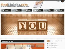 Tablet Screenshot of findshrinks.com